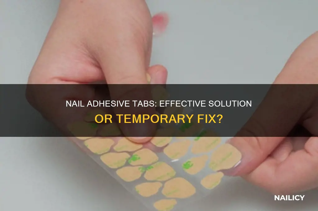 do nail adhesive tabs work