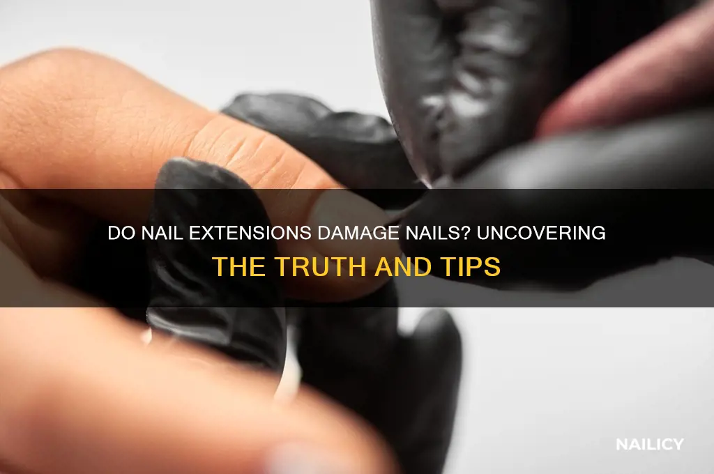 do nail extensions damage nails