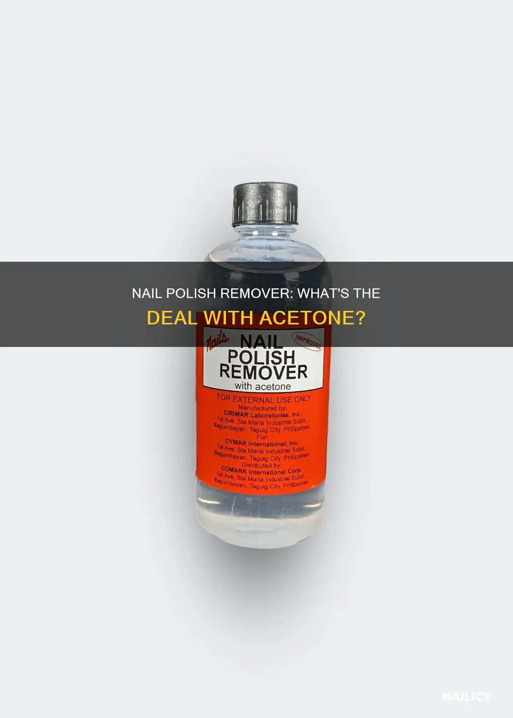 do nail polish remover have acetone