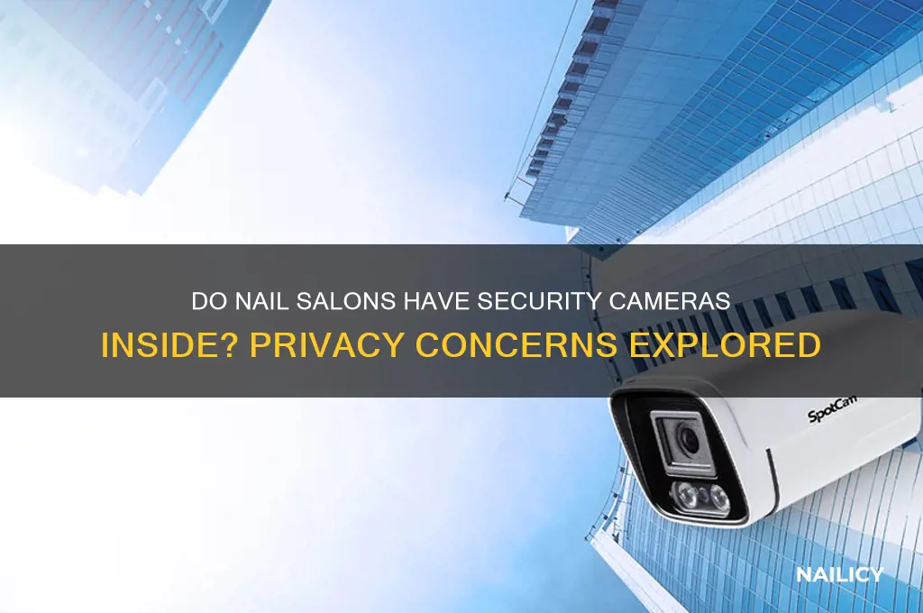 do nail salon have security cameras inside