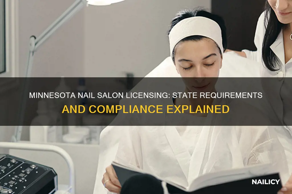 do nail salona have to be licensed with state mn