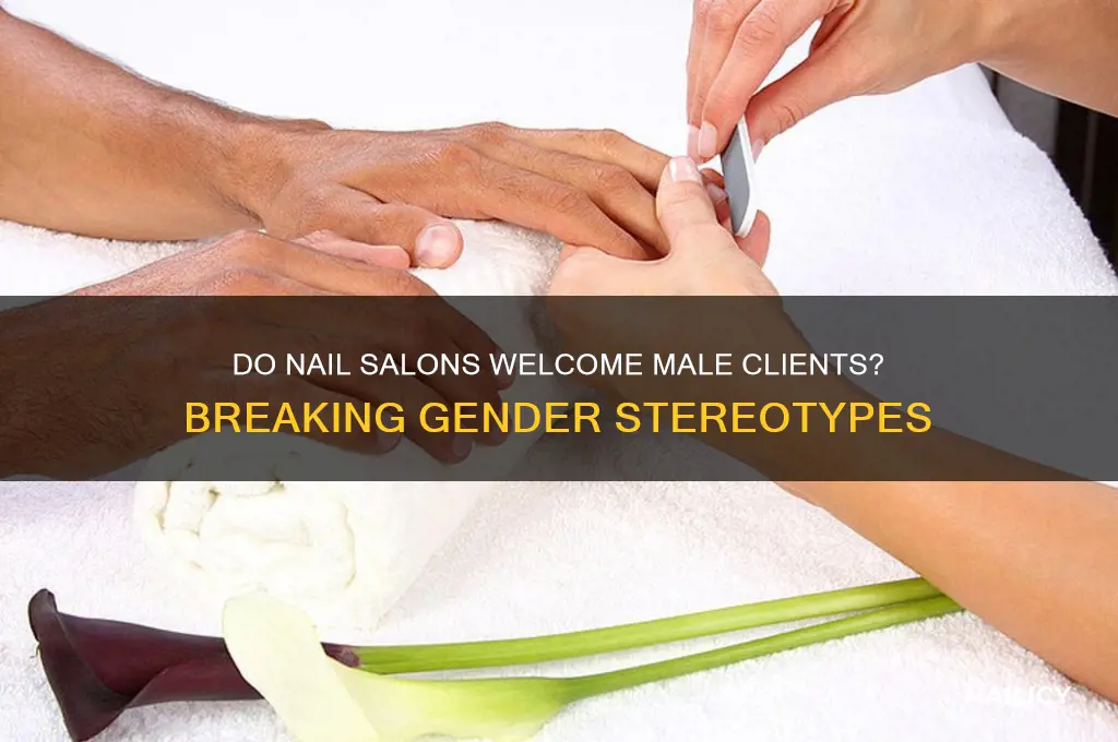 do nail salons accept male client