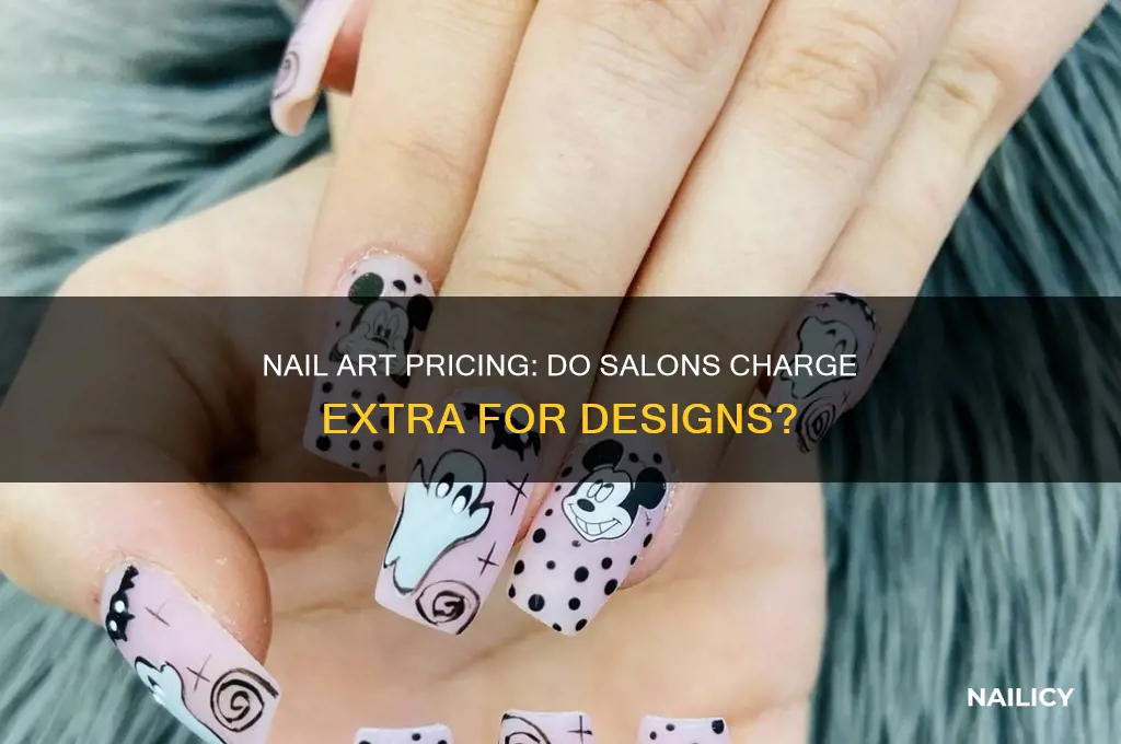 do nail salons charge extra for designs