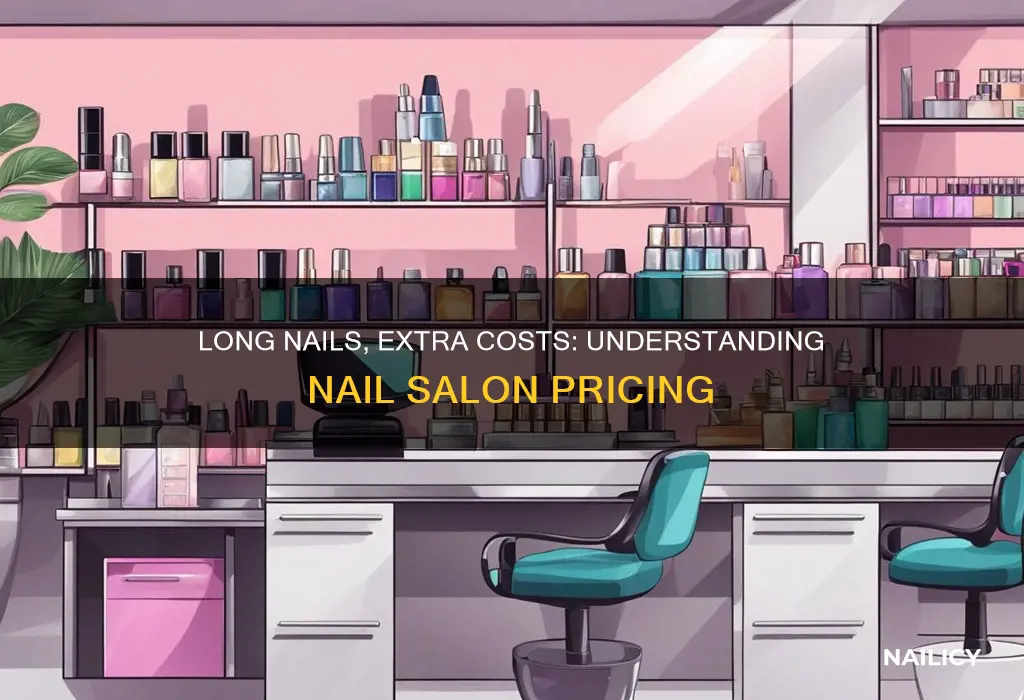 do nail salons charge extra for long nails