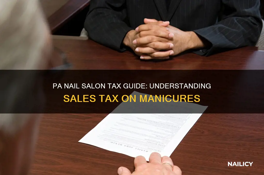 do nail salons charge tax in pa