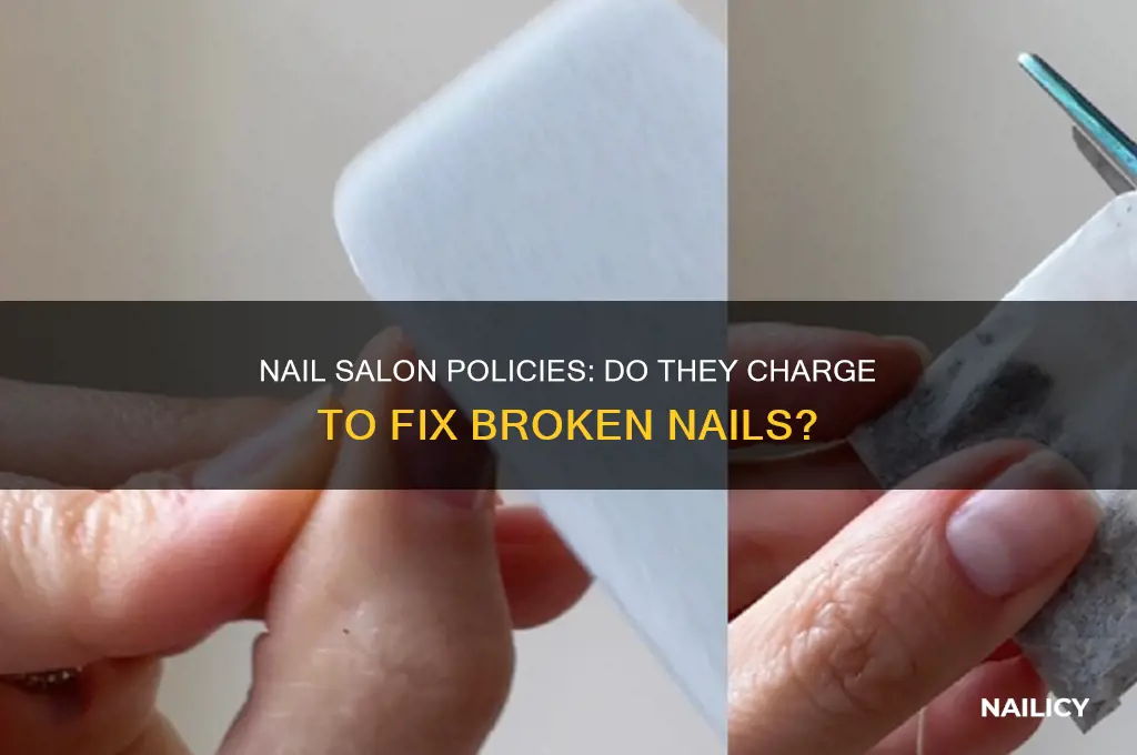 do nail salons charge to fix broken nails