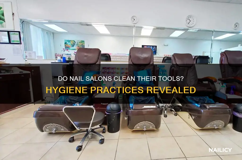 do nail salons clean their tools