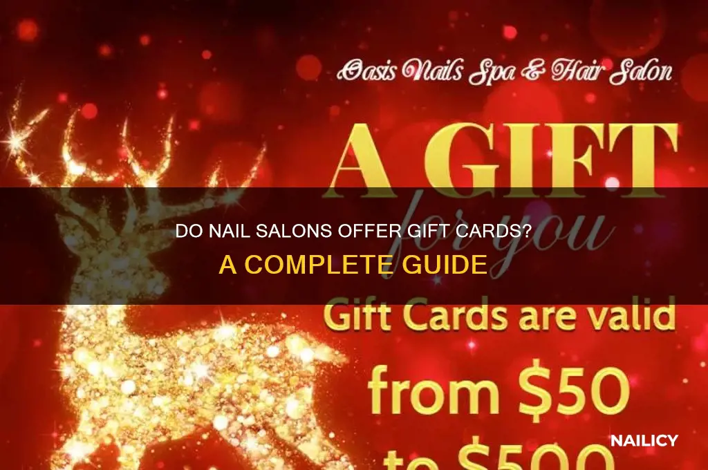 do nail salons do gift cards