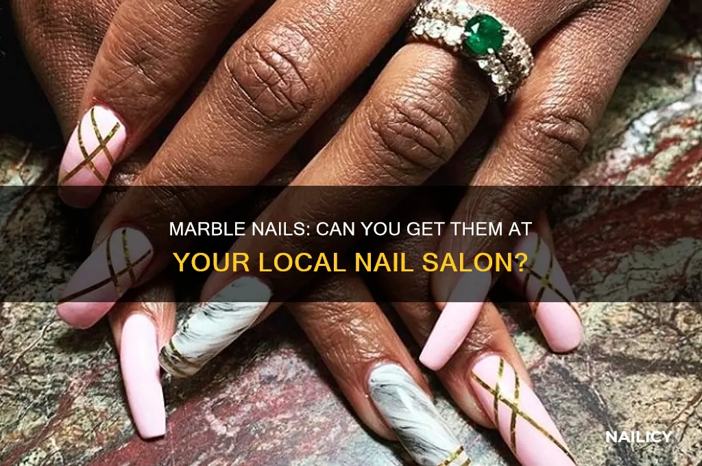 do nail salons do marble nails
