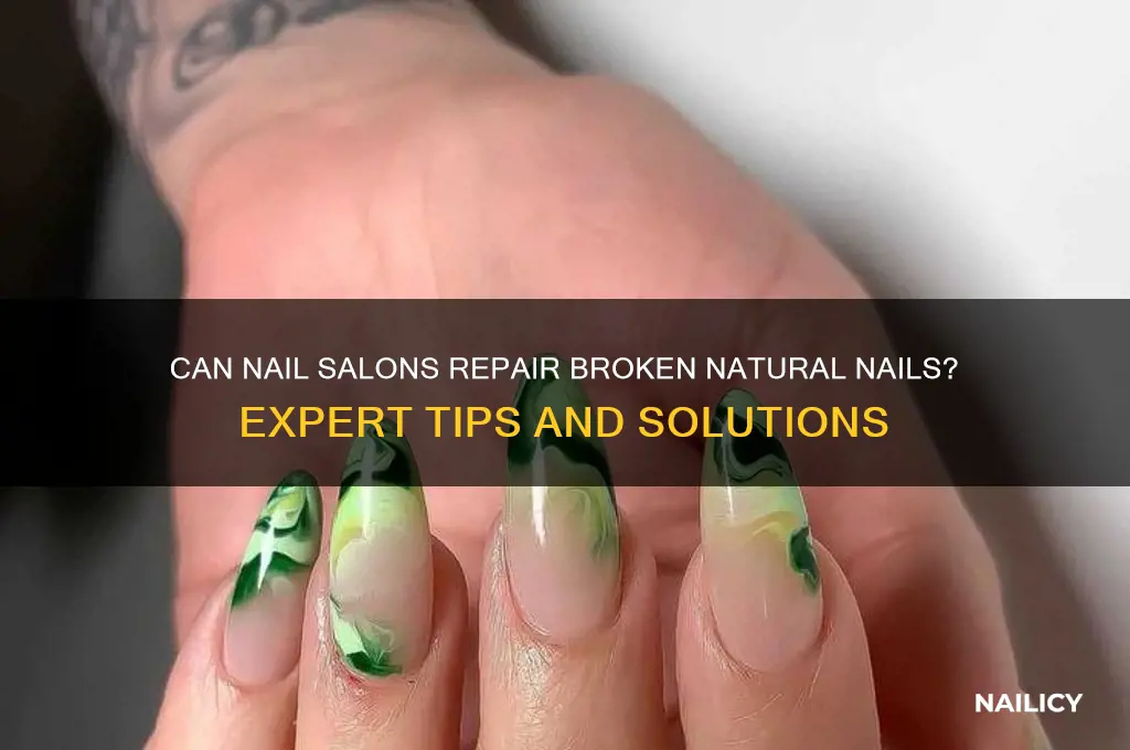 do nail salons fix broken natural nails