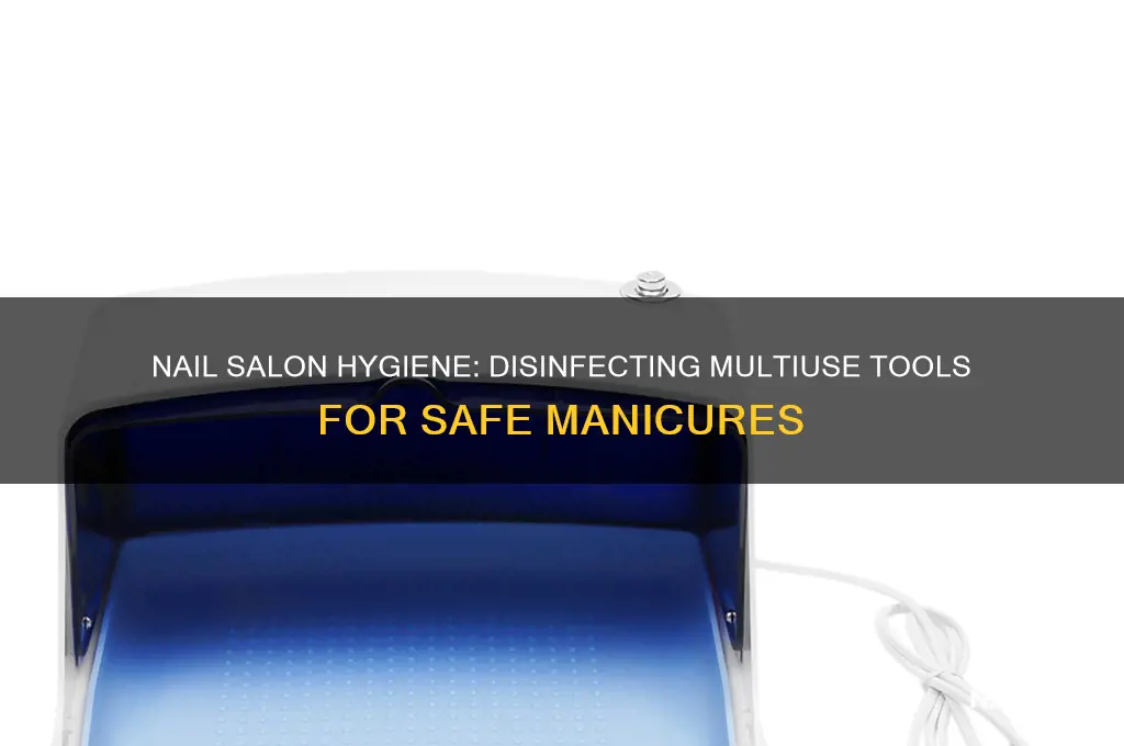 do nail salons have to disinfect their multiuse tools
