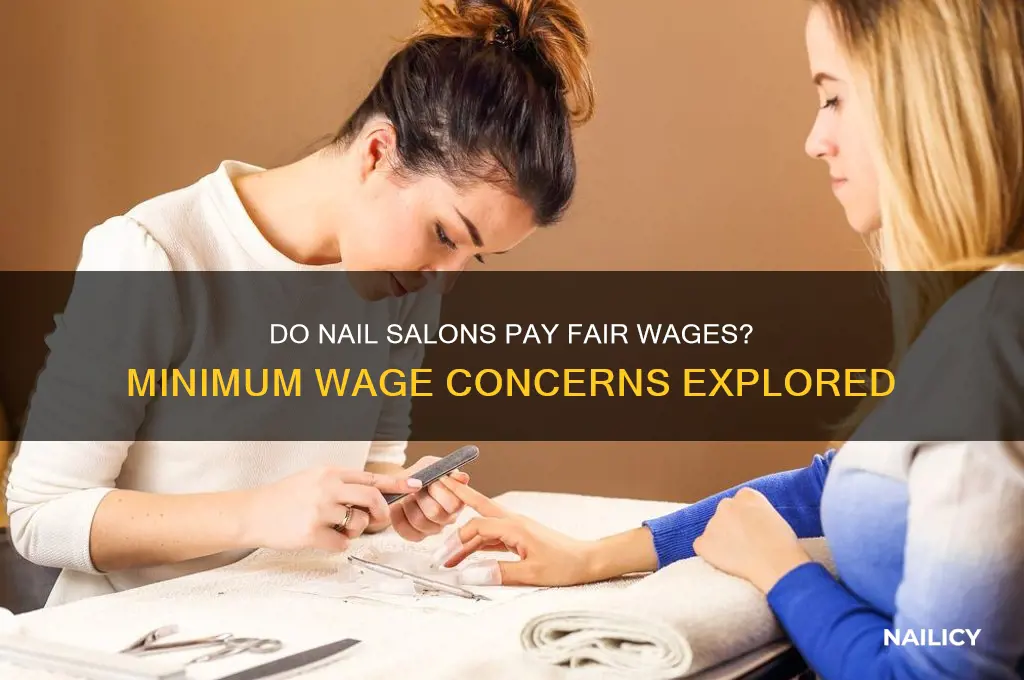do nail salons pay their employees minimum wage