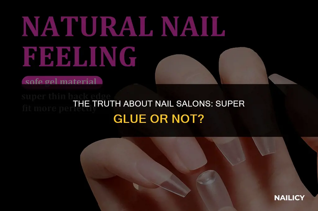 do nail salons use regular super glue