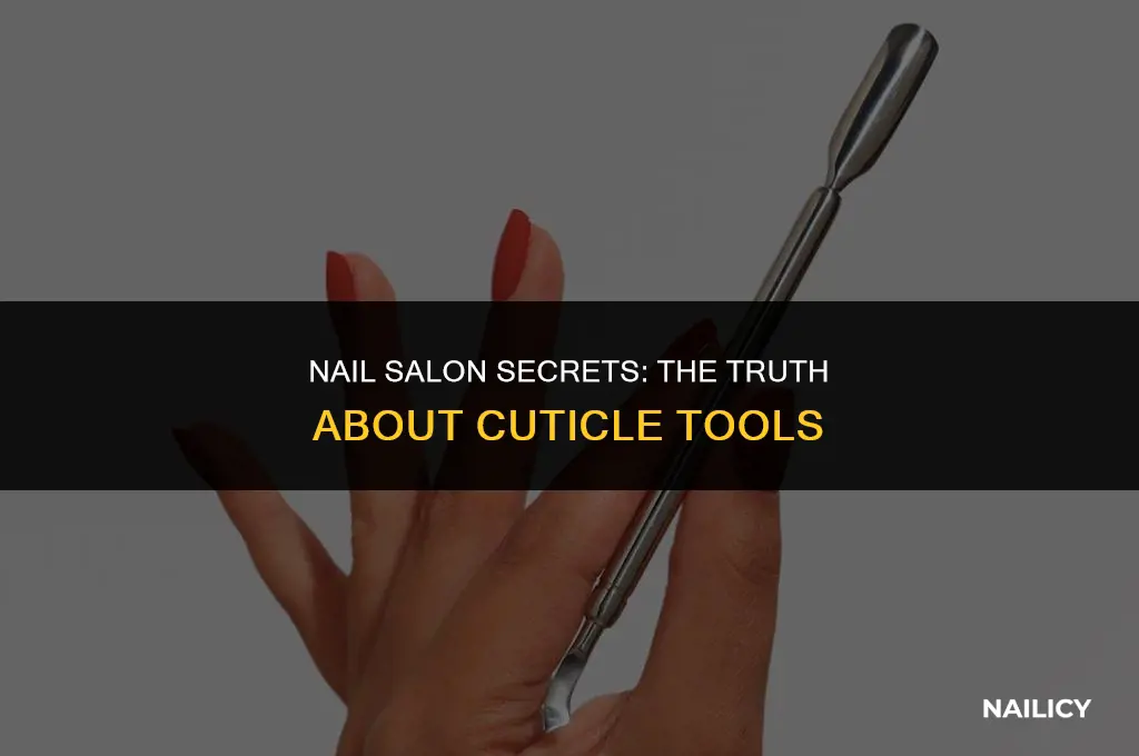 do nail salons use the same metal cuticle thing