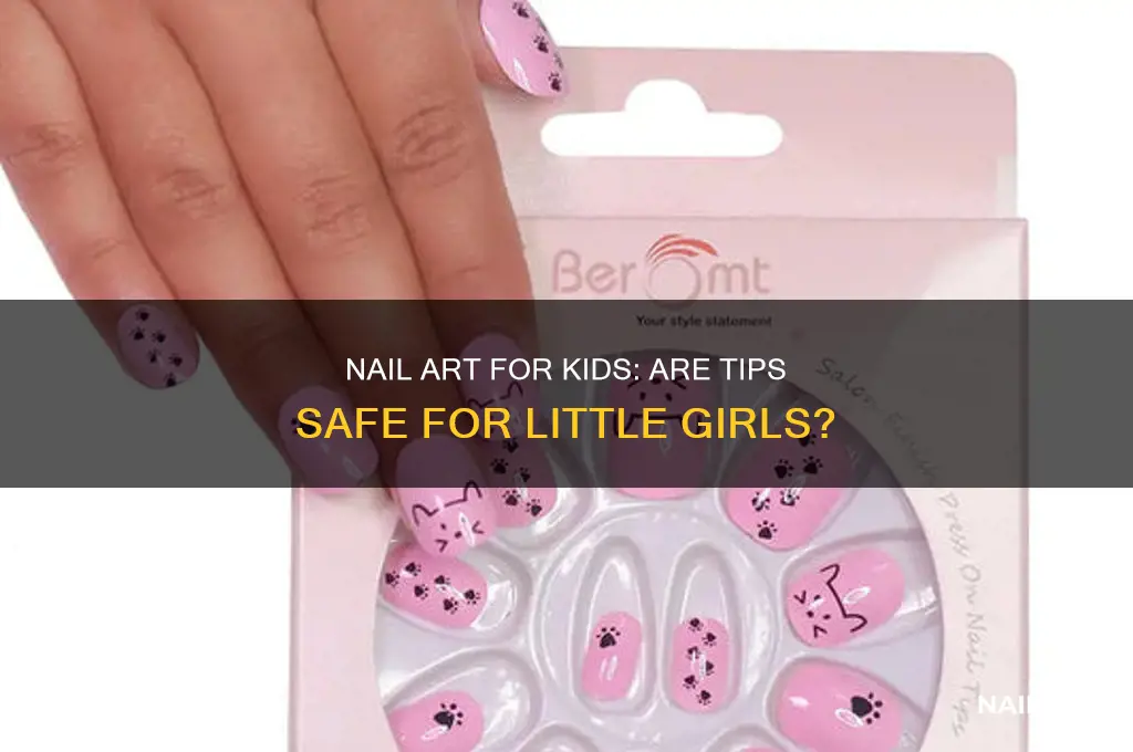 do nail shops put tips on little girls