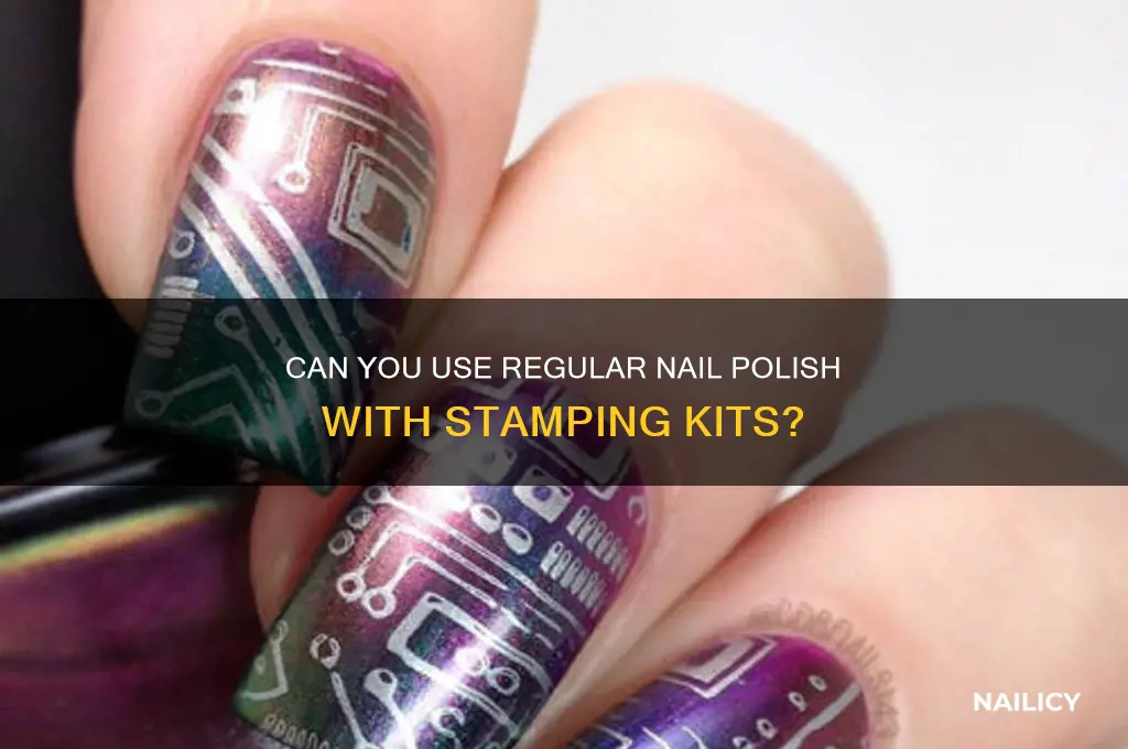 do nail stamps work with regular polish