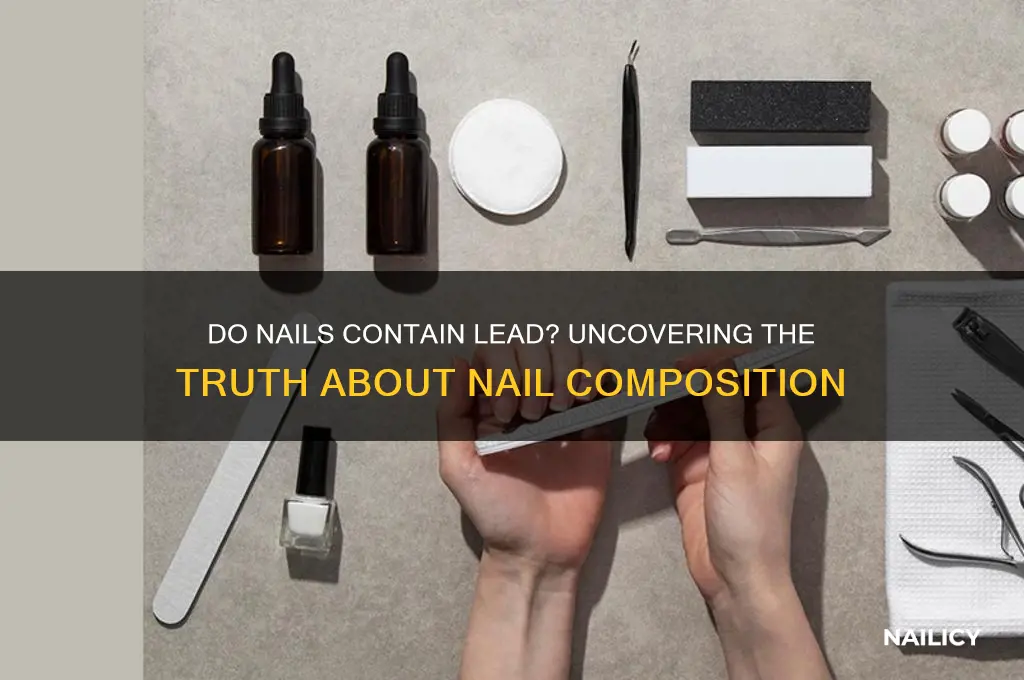 do nails contain lead