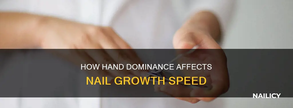 do nails grow faster on dominant hand