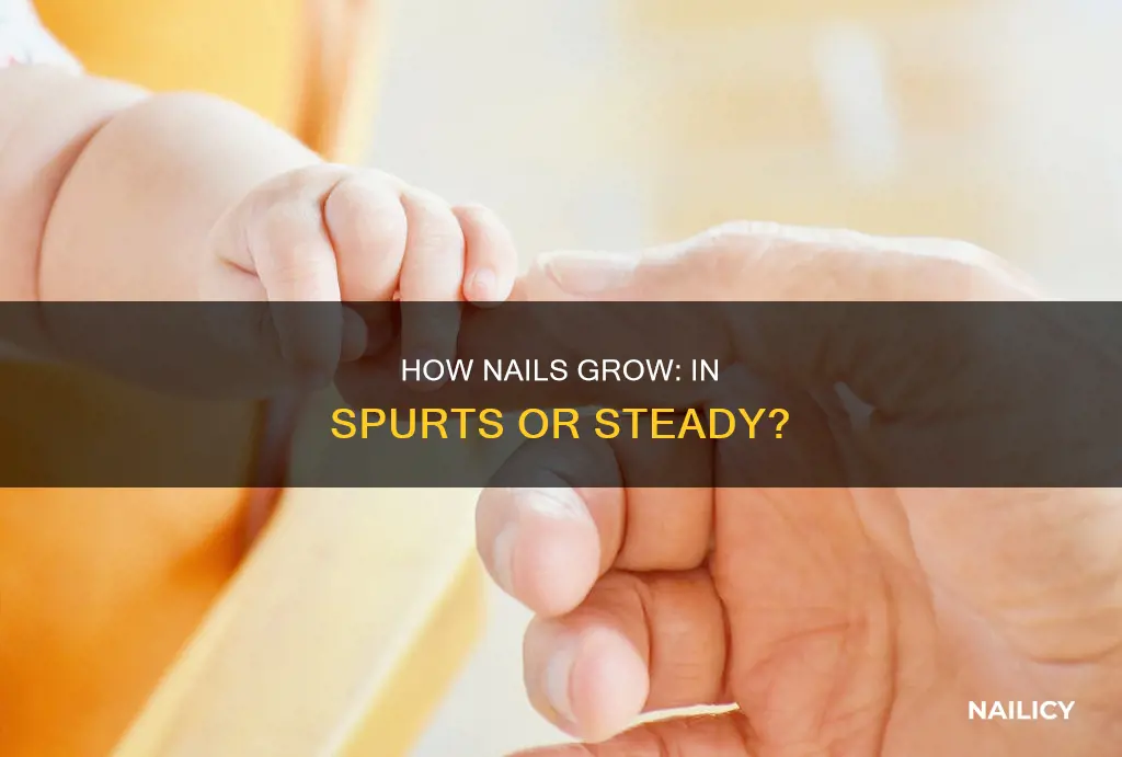 do nails grow in spurts