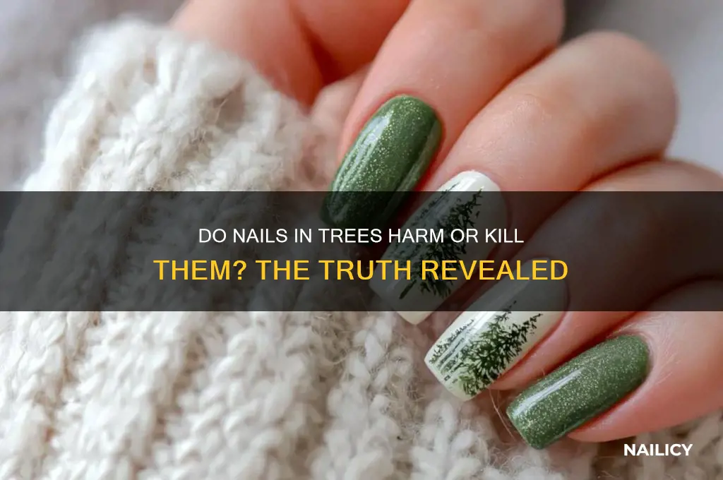 do nails in trees kill