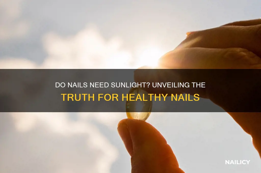 do nails need sunlight