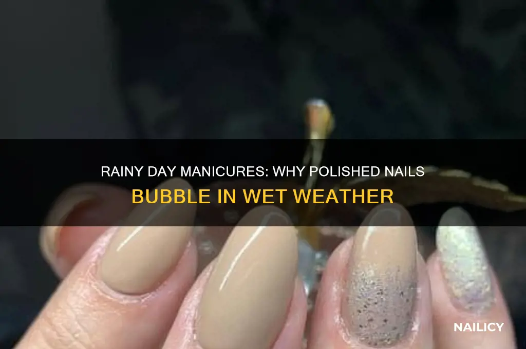 do nails polished in rainy weather bubble