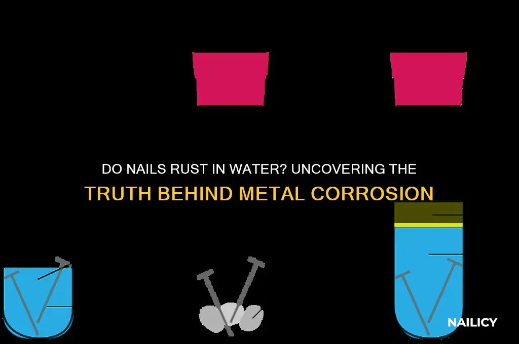 do nails rust in water