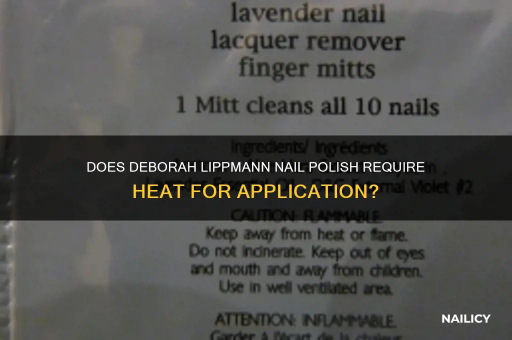 do need heat for deborah lippman nail polish
