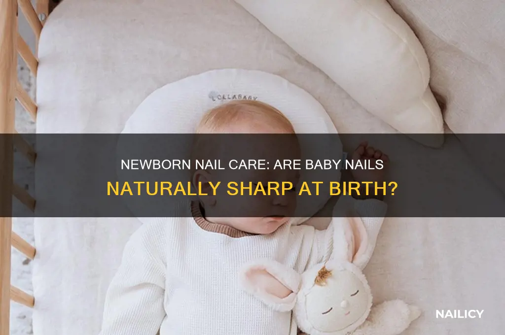 do newborns have sharp nails when born