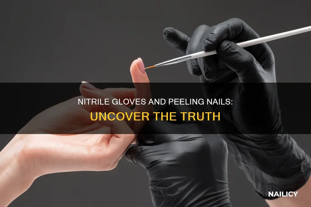 do nitrile gloves cause finger nails to peel