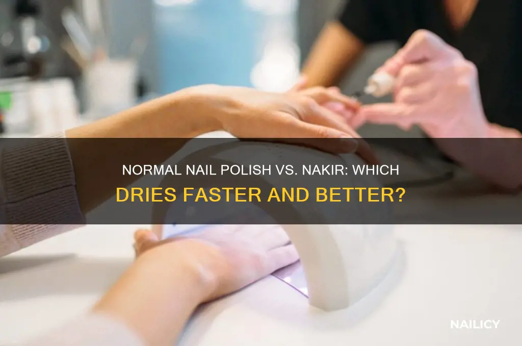 do normal nail polish dry and nakir better
