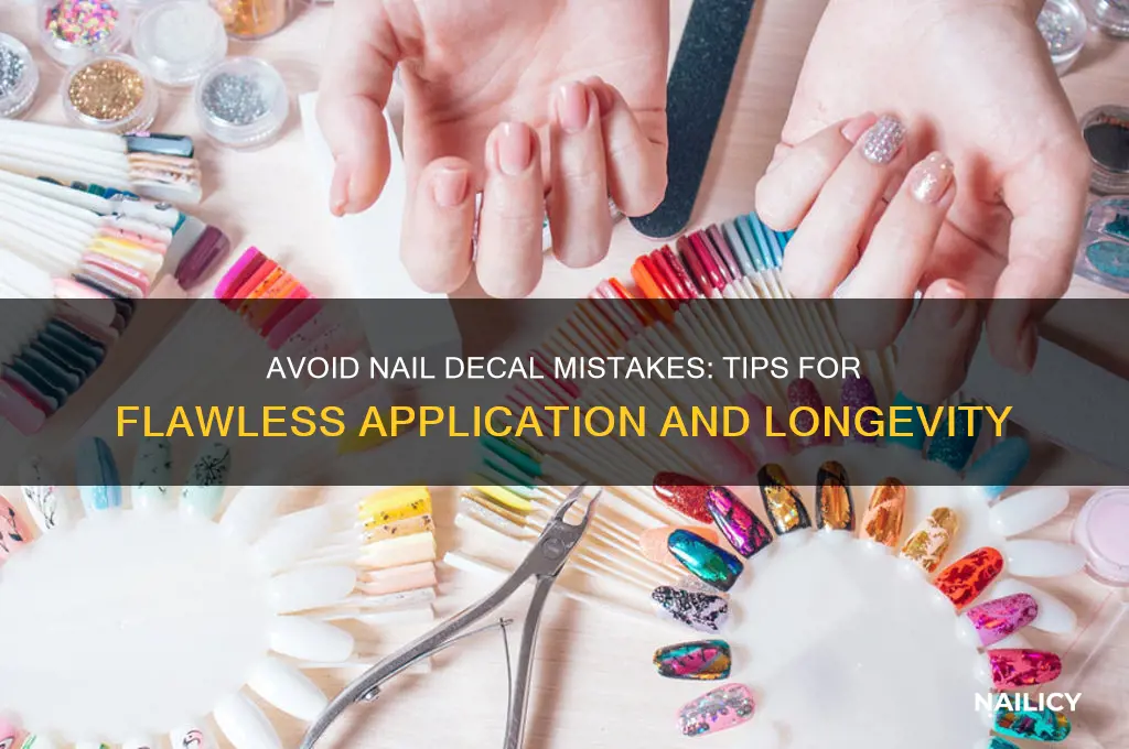 do not nail decals