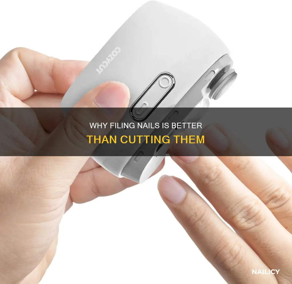 do people file their nails instead of cutting them