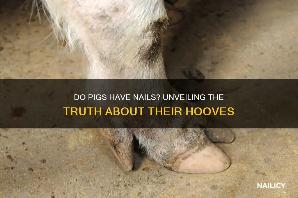 do pigs have nails