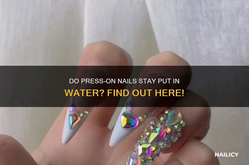 do press on nails come off in water