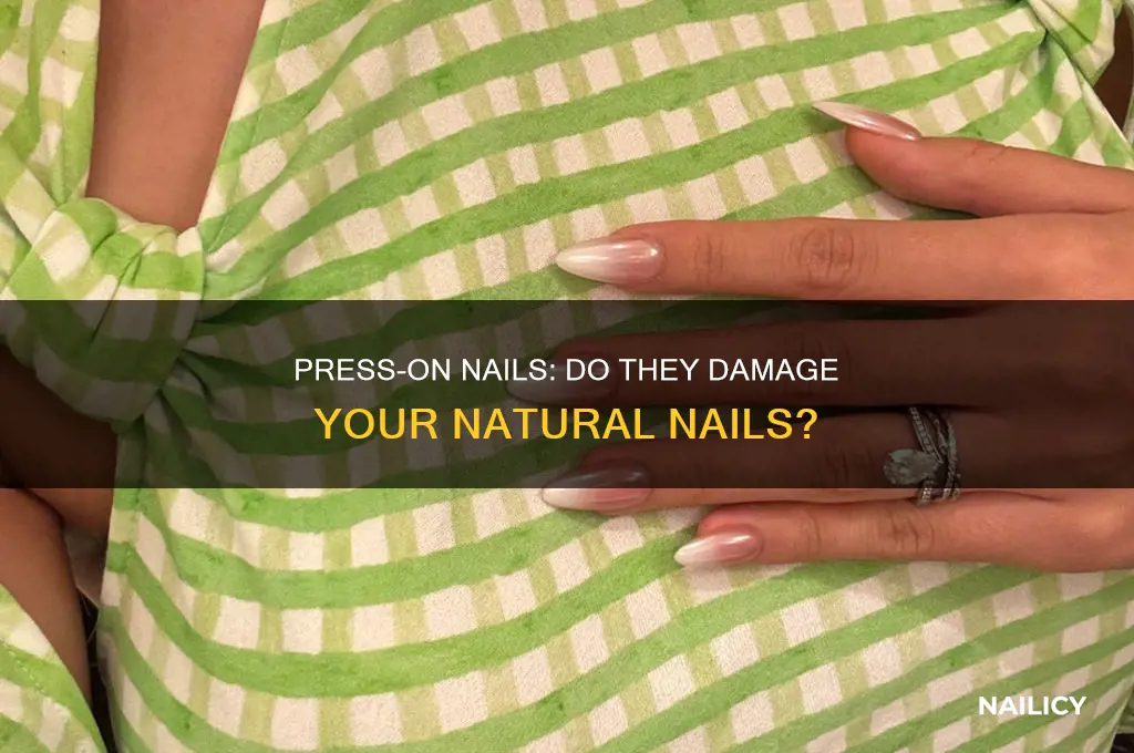 do press on nails make your nails weak