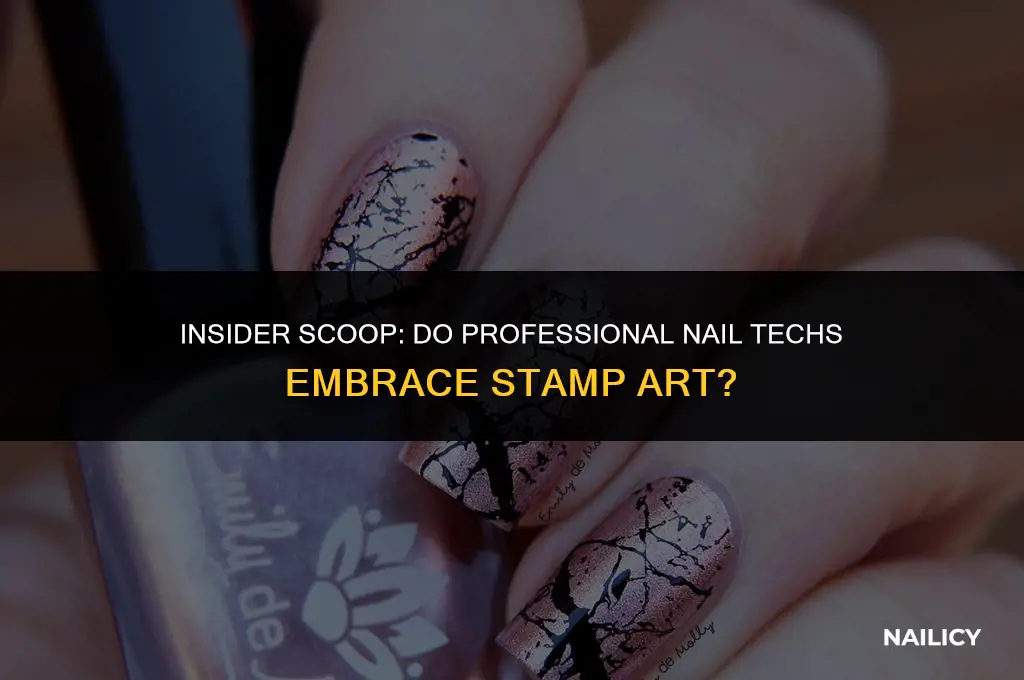 do professional nail tech use stamp art