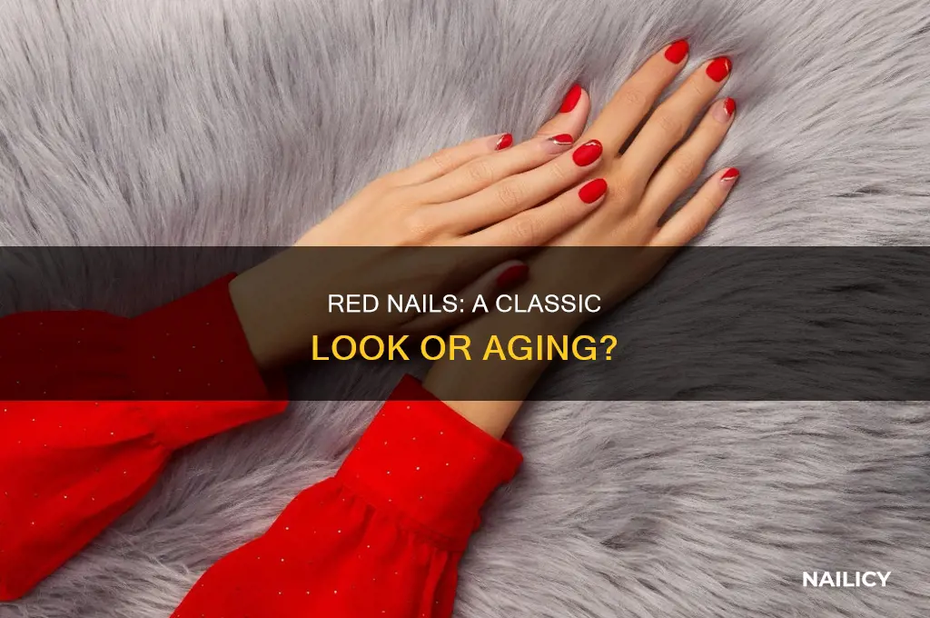 do red nails make you look older