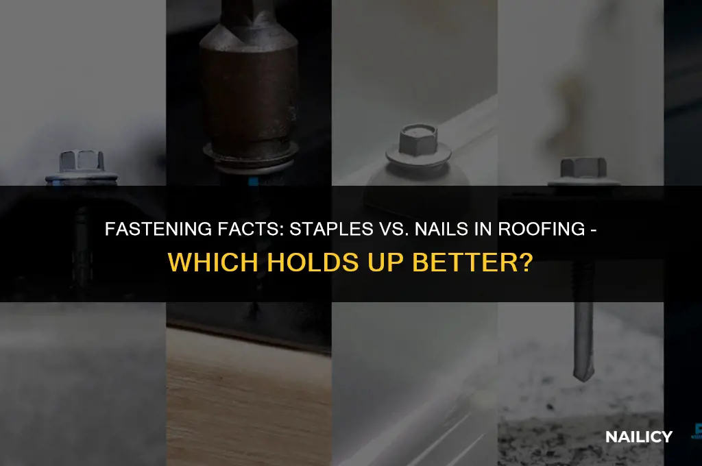do roofers use staples or nails