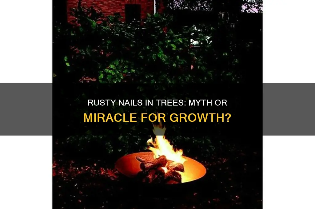 do rusty nails help trees