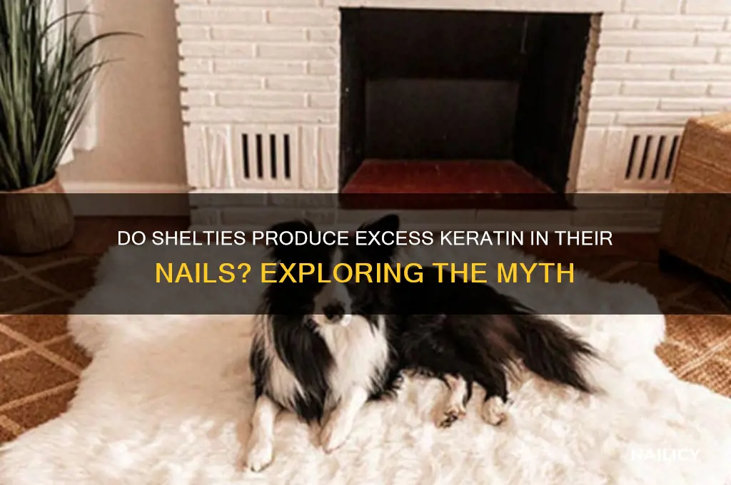do shelties generate extra keratin on thier nails