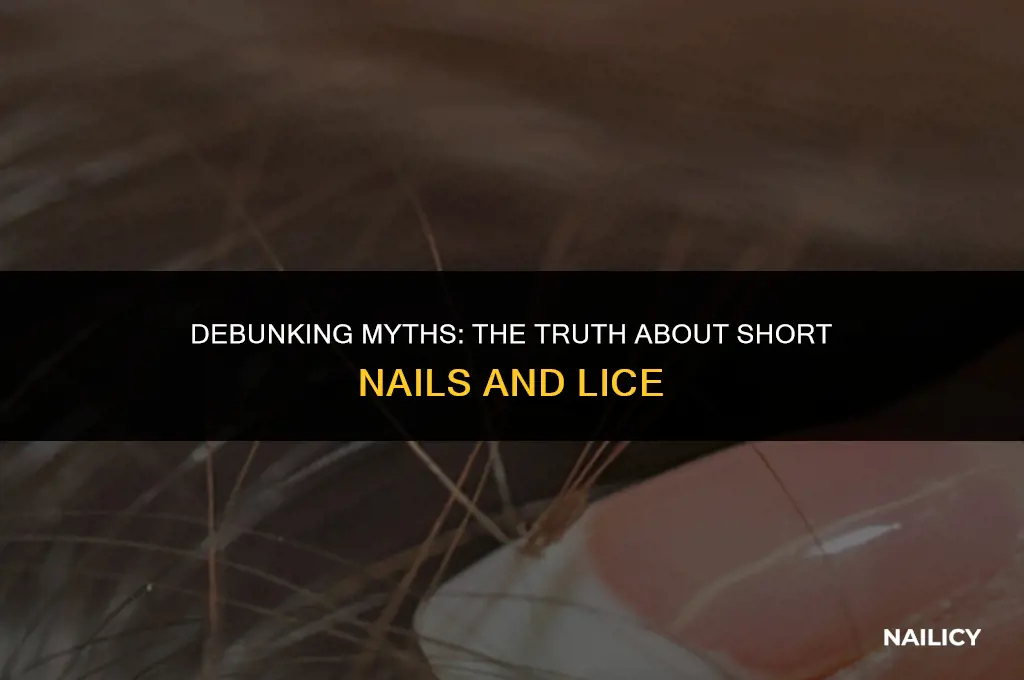 do short nails get rid of lice