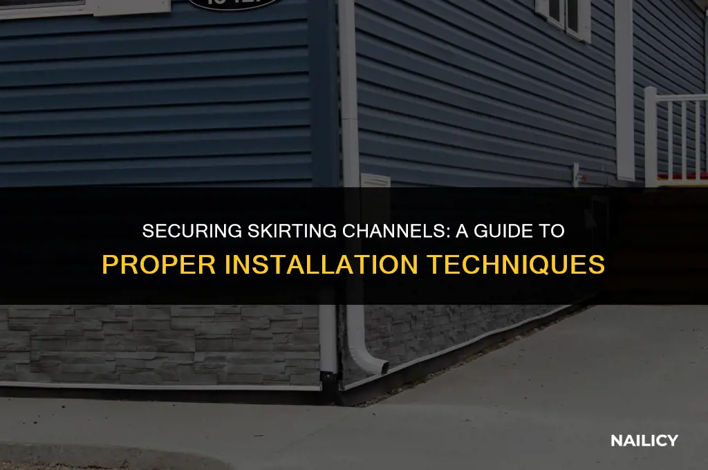 do skirting channels get nailed into the ground