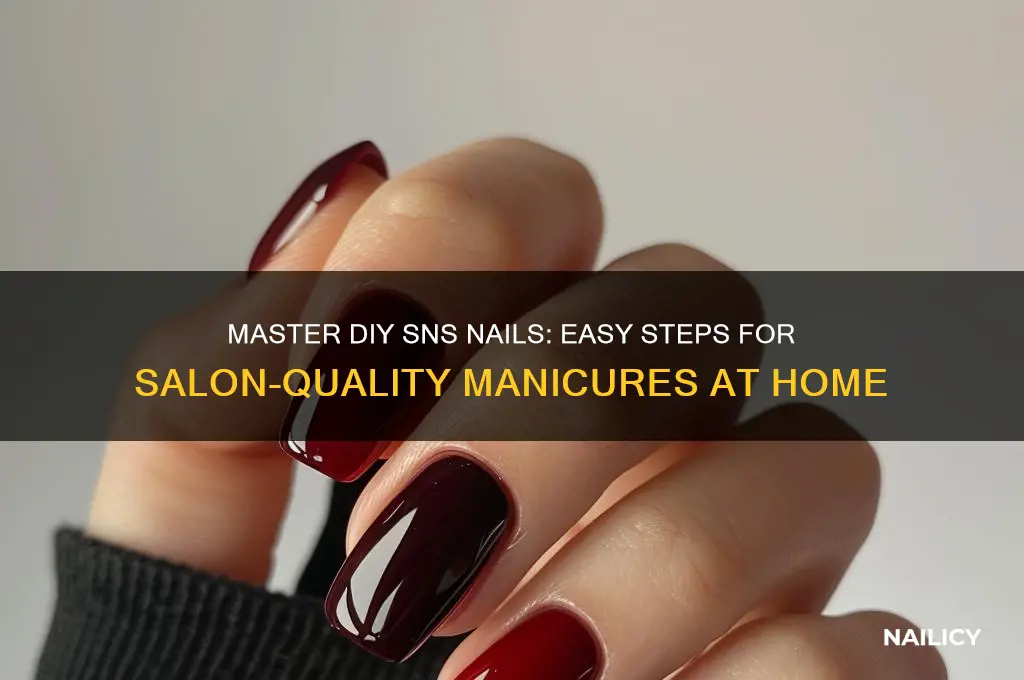 do sns nails at home