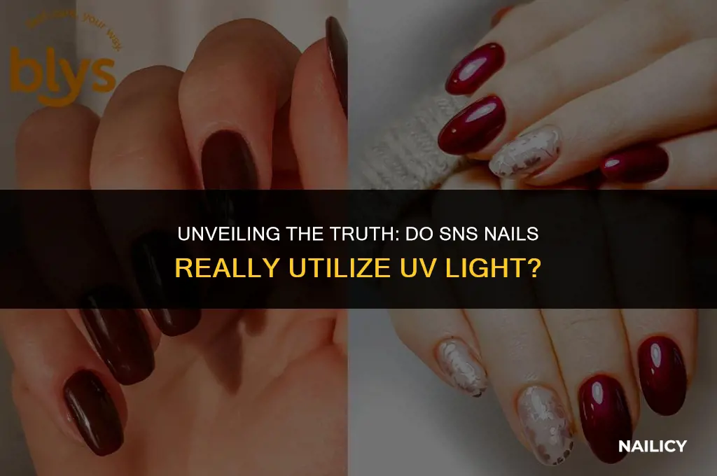 do sns nails use uv light