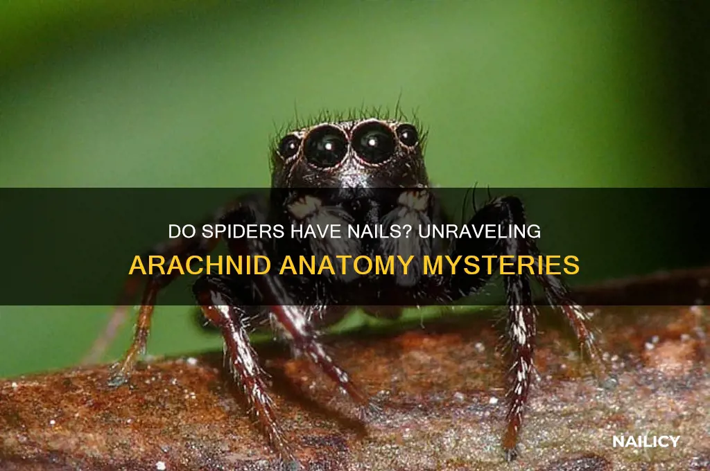 do spiders have nails