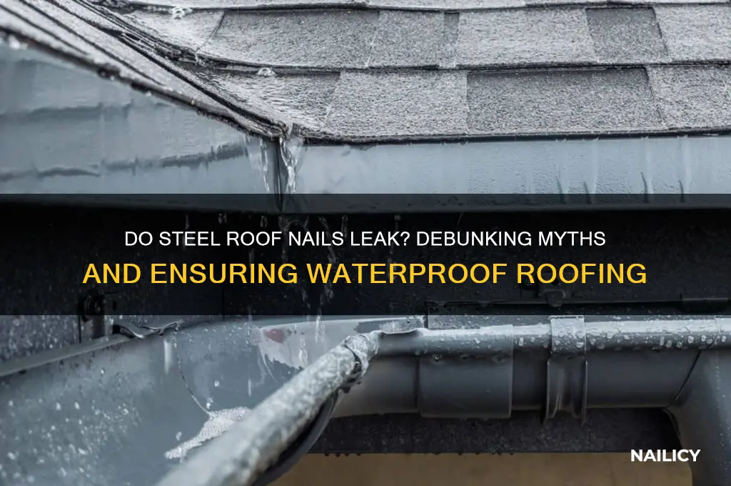 do steel roof nails leak
