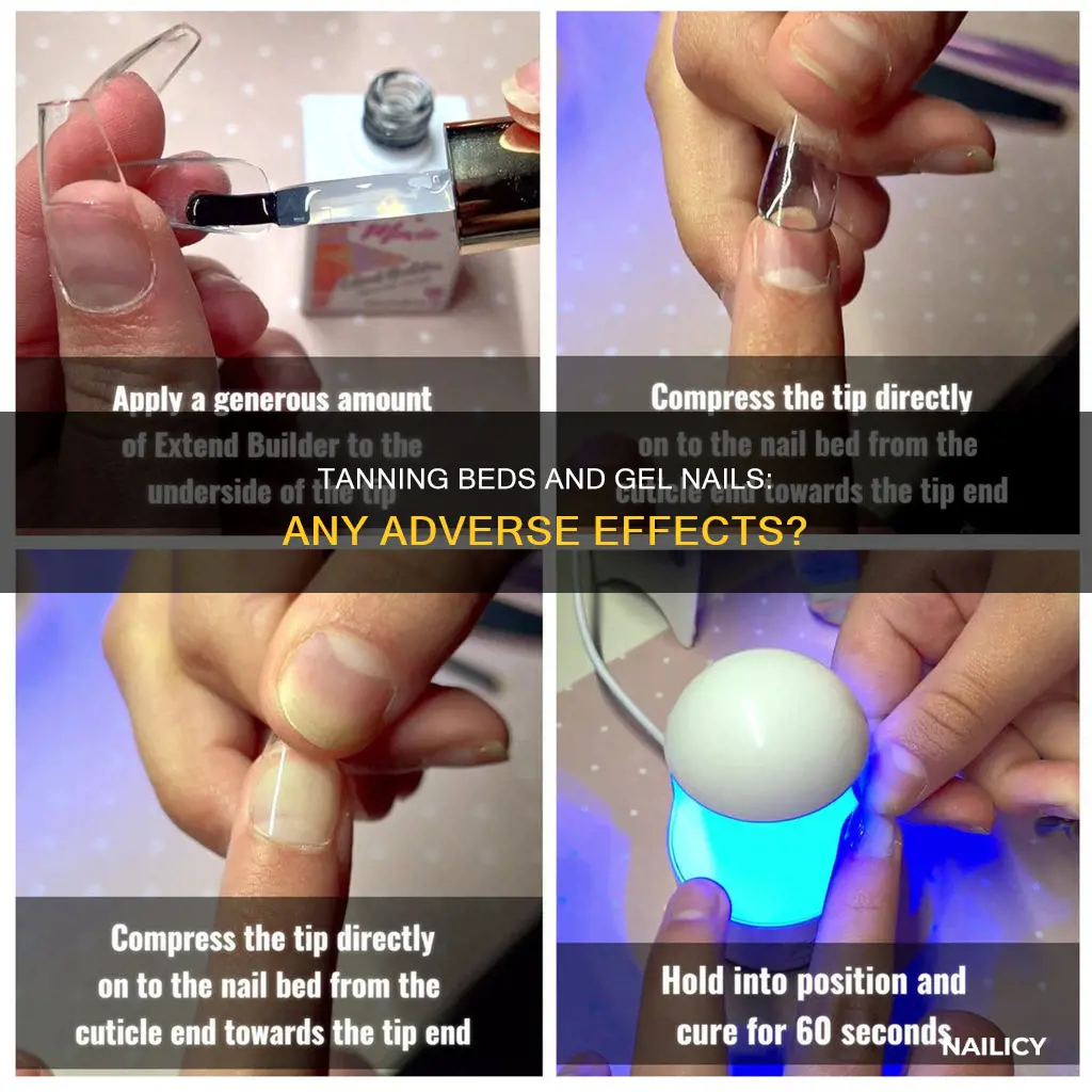 do tanning beds affect gel nails