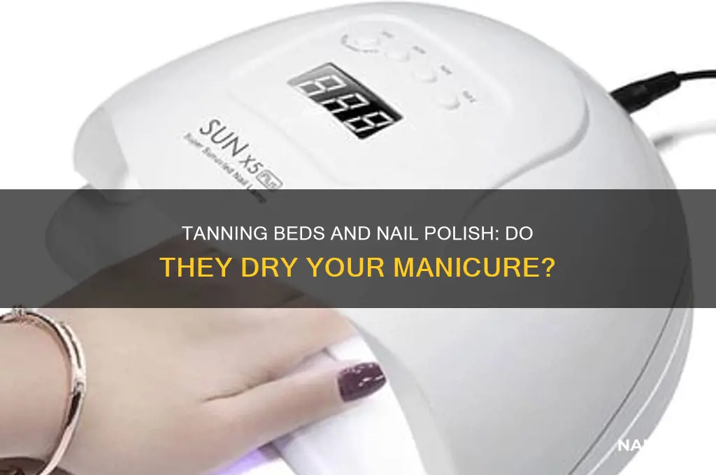 do tanning beds dry nail polish