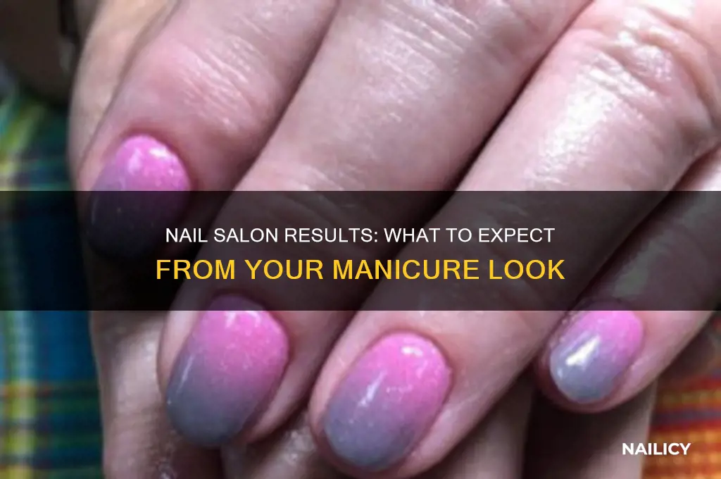 do the nails at the nail salon look like